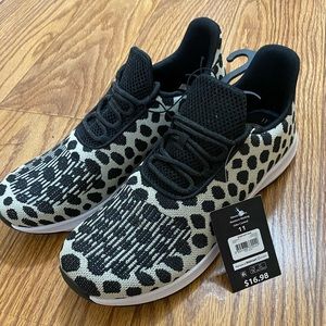 Athletic Works Women's Memory Foam Running Sneaker Leopard Black/White SZ 11